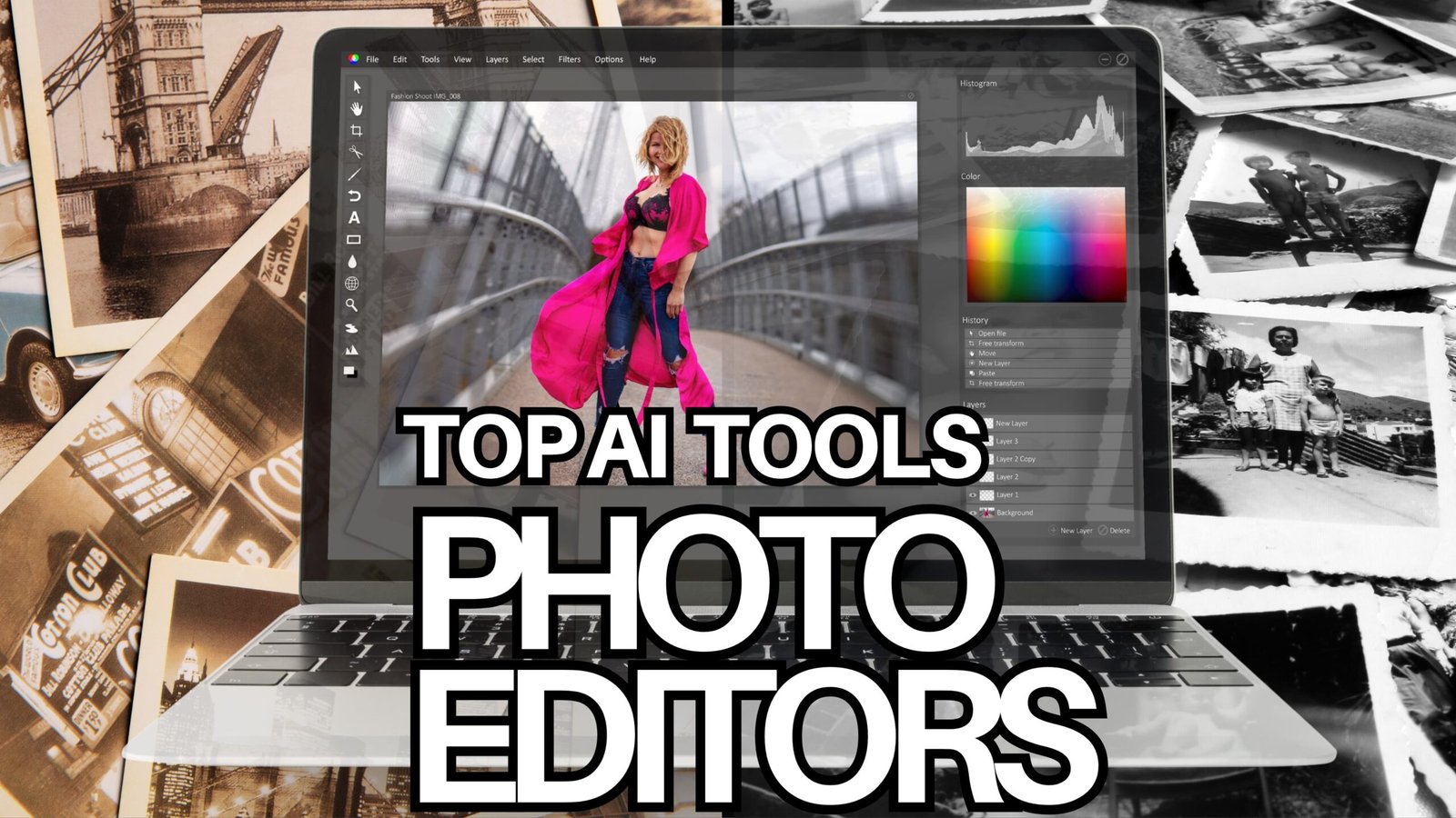 ai photo editor tools interface showing smart editing features