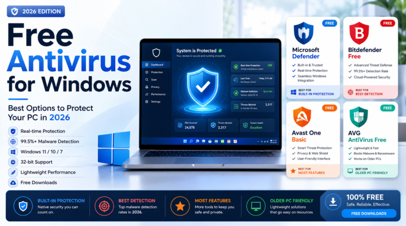 Free Antivirus for Windows: Best Options to Protect Your PC in 2026