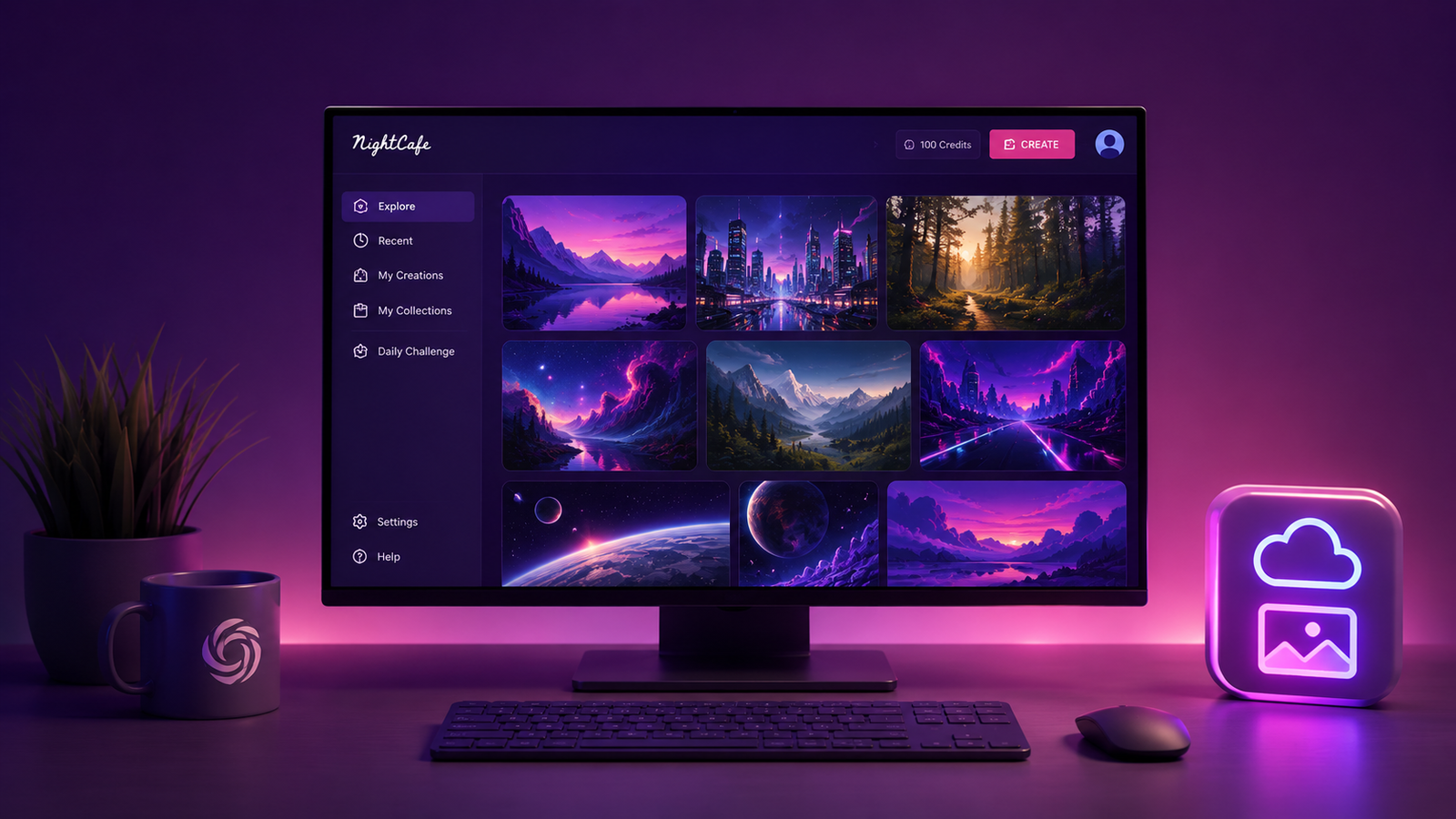 AI Generated Desktop Wallpaper