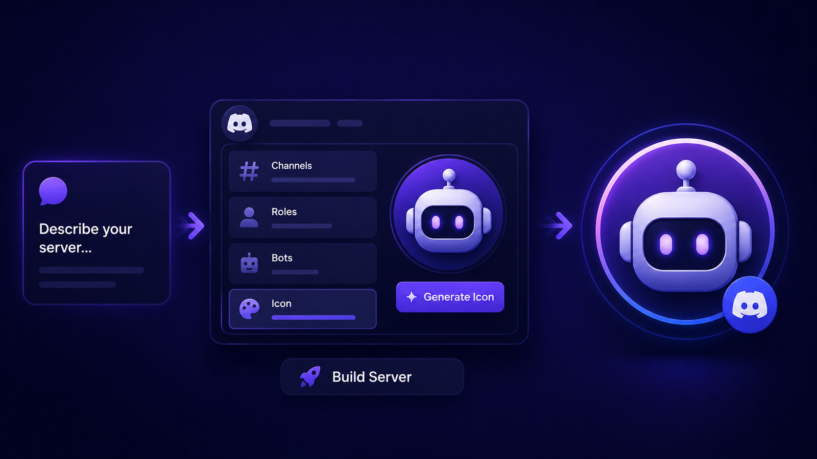 Discord Bot Icon AI Logo Maker