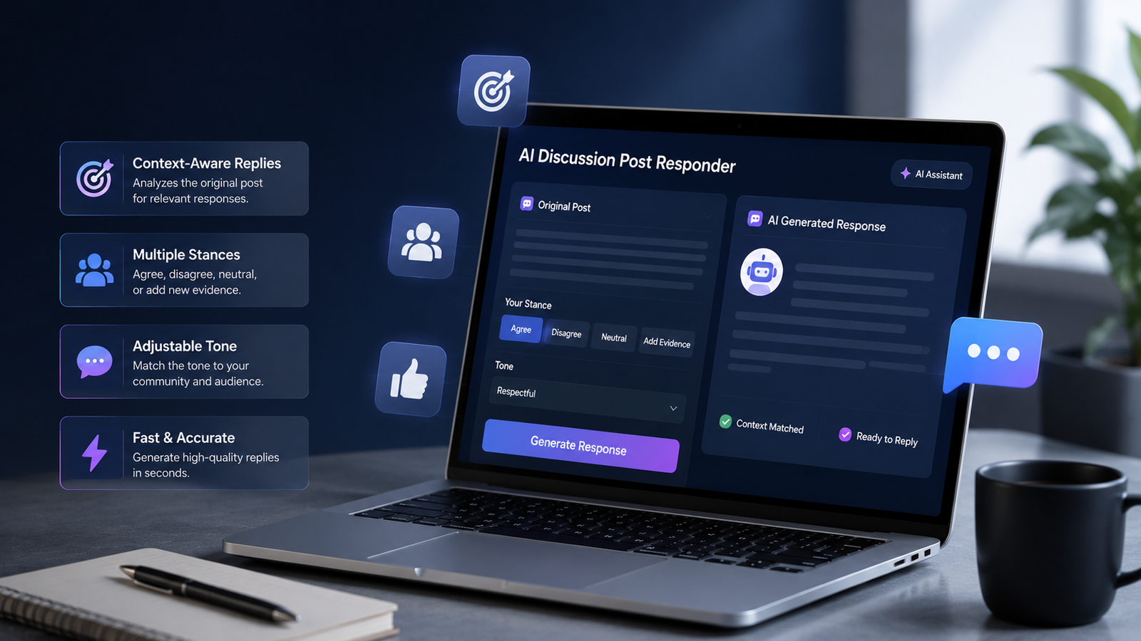 Free AI Discussion Post Response Generator