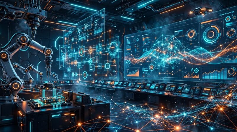AI automation tools with no restrictions explained through an automation workflow illustration