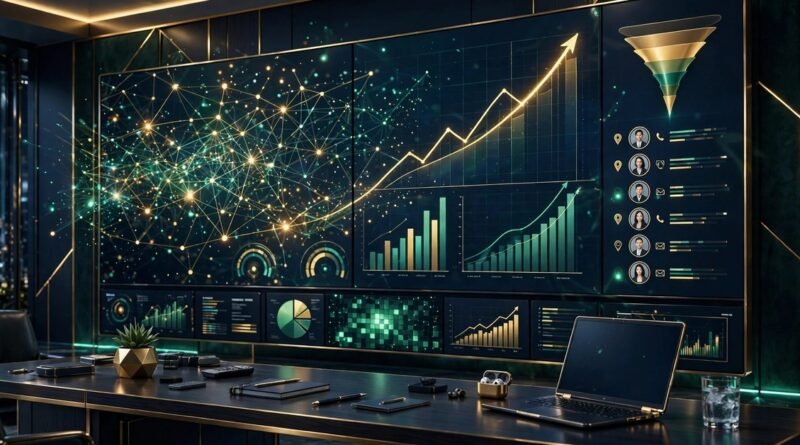 AI tools for building lead lists — B2B prospecting illustration