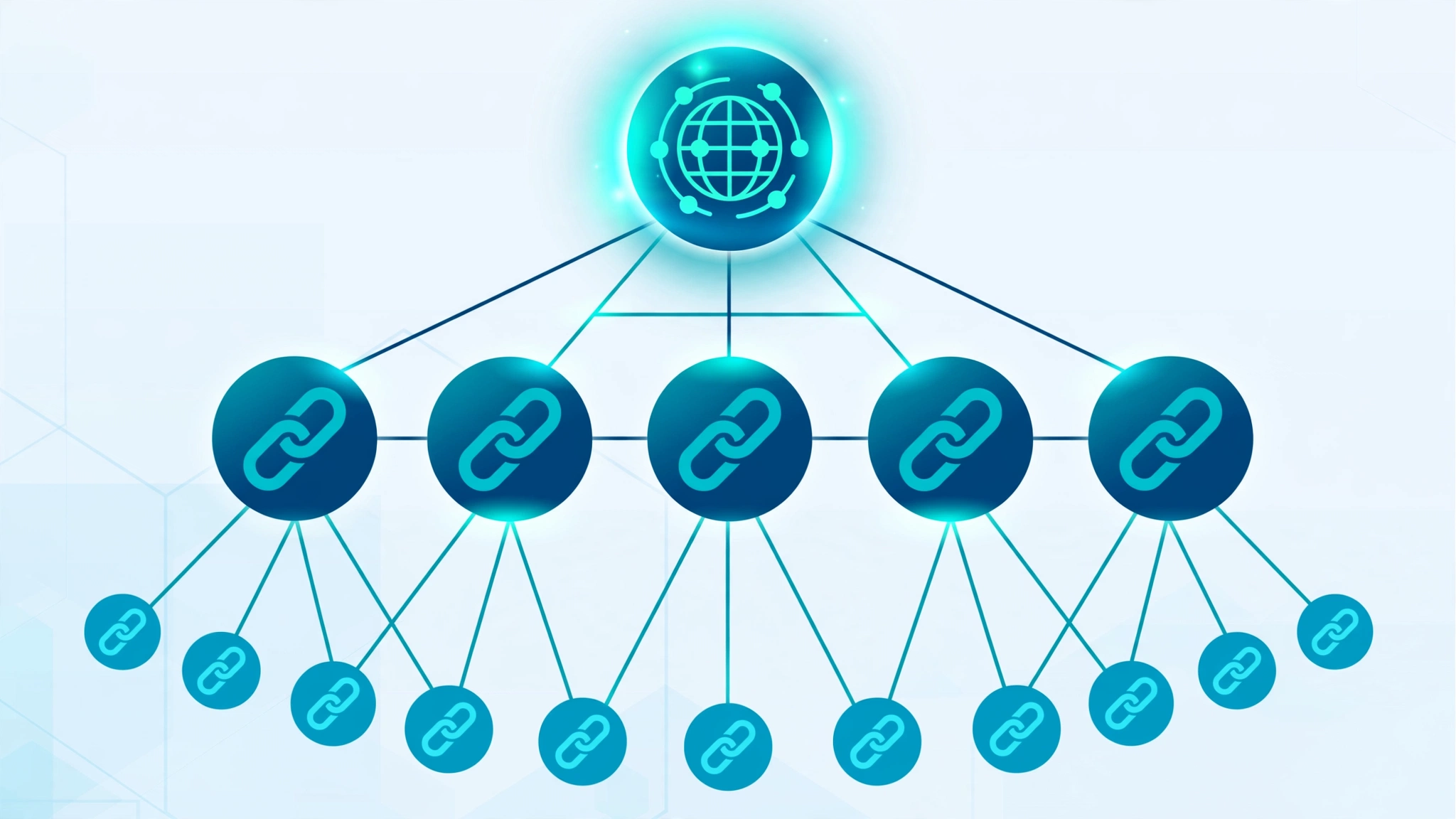 Backlink booster tiered link structure diagram