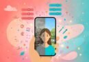 Smartphone showing a photo before and after editing with an AI photo editor app