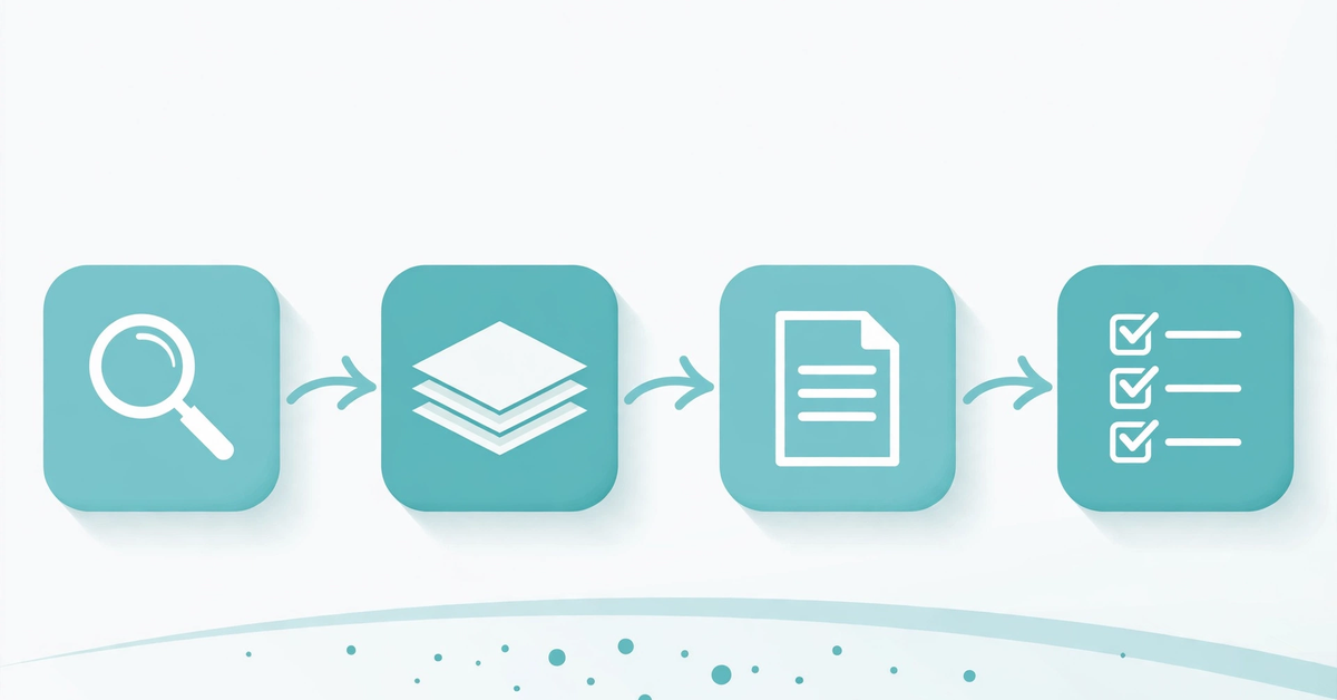 Step by step ChatGPT Deep Research workflow from search to checked report