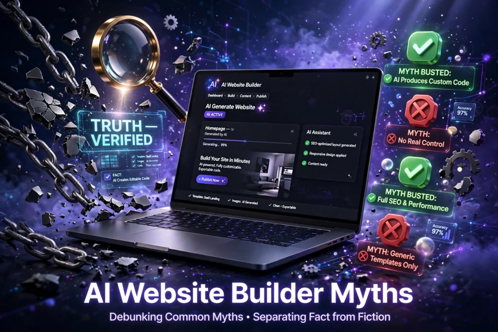 AI Website Builder Myths - separating fact from fiction