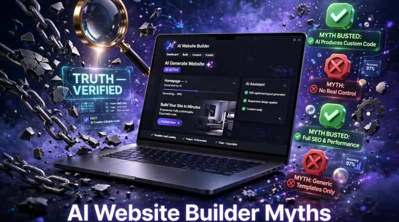 AI Website Builder Myths - separating fact from fiction