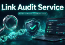 Link audit service analyzing a backlink profile dashboard