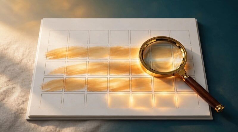 How many weeks between two dates - calendar with magnifying glass